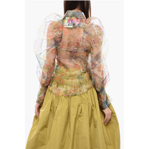 TULLE Sheer DAY DREAMING Blouse with Puffed Sleeves Viktor & Rolf