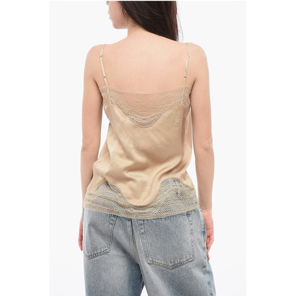 Silk KATIA Top with Openwork Detailing Burberry