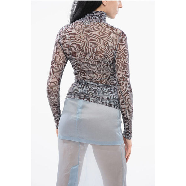 Sheer Turtleneck Top Dries Van Noten