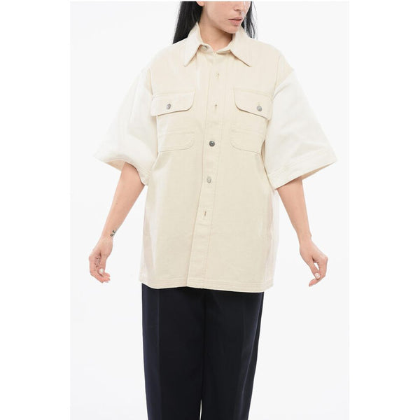 Denim Overshirt with Contrasting Sleeves Stella McCartney