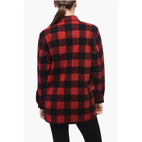 Half-Zipped Shirt with Check Motif Woolrich