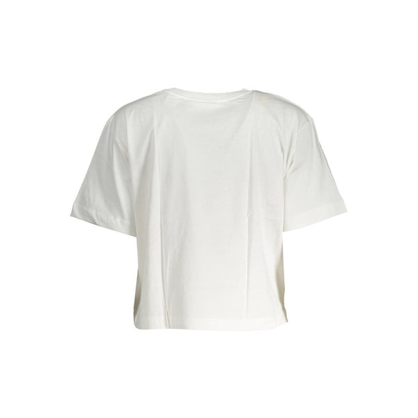White Cotton Women Top Desigual