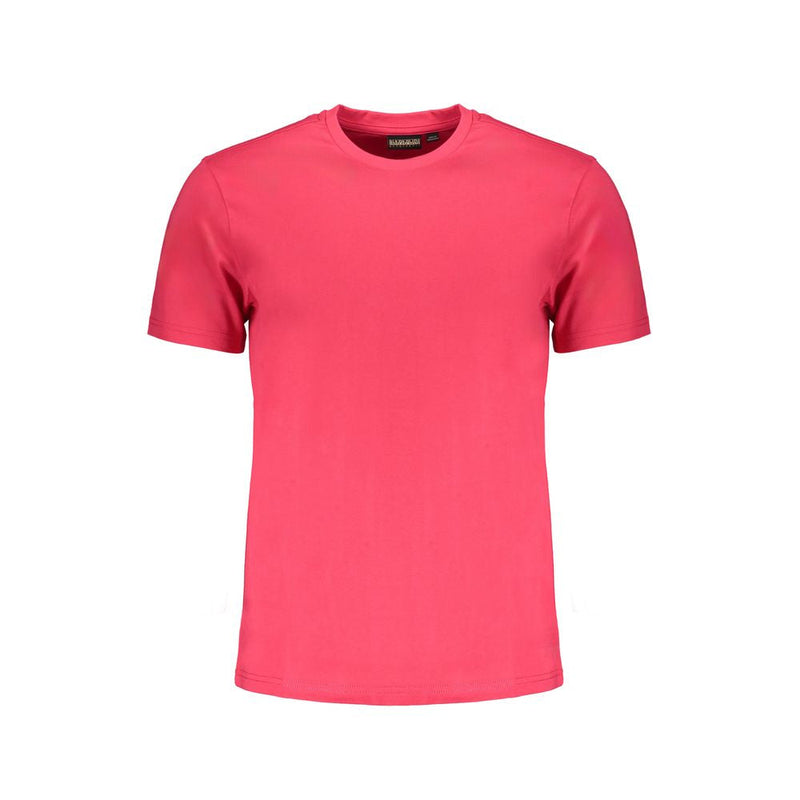 Pink Cotton T-Shirt Napapijri