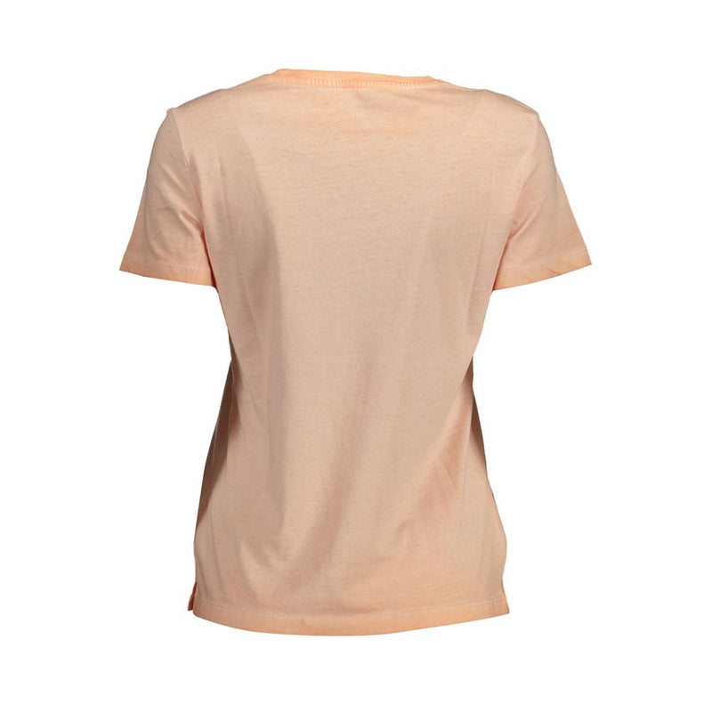 Pink Cotton Women T-Shirt Guess Jeans