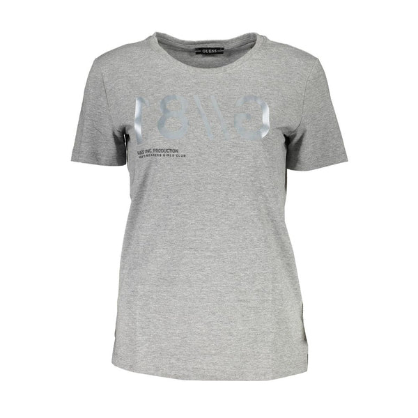Brown Cotton Women T-Shirt Guess Jeans
