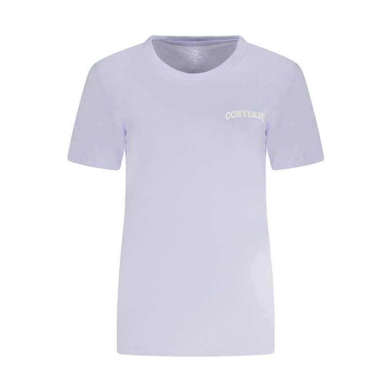 Purple Cotton Women T-Shirt Converse
