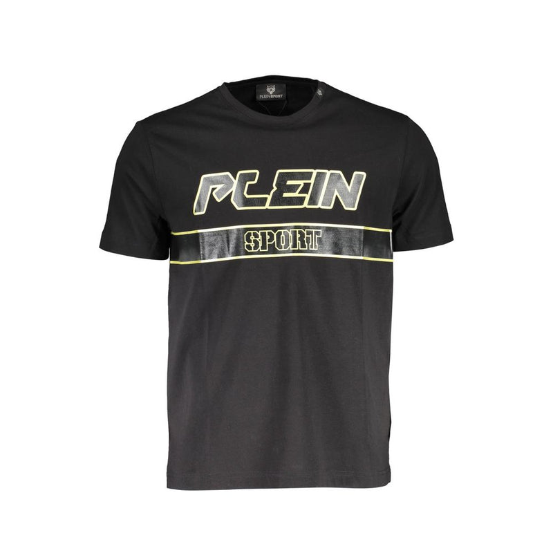 Black Cotton Men TShirt Plein Sport