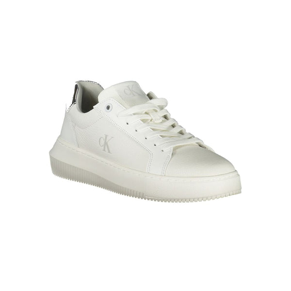 White Polyethylene Women Sneaker Calvin Klein