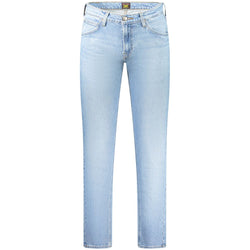 Light Blue Cotton Men Jeans Lee