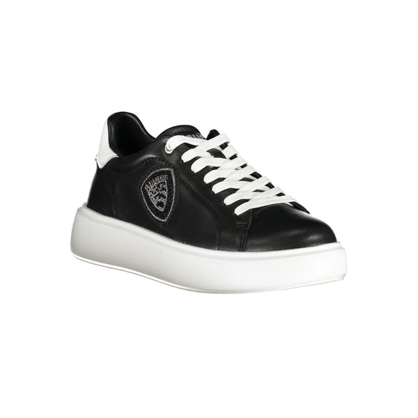 Black Leather Women Sneaker Blauer