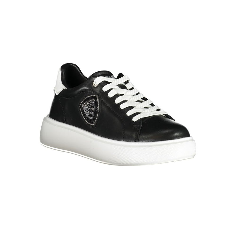 Black Leather Women Sneaker Blauer
