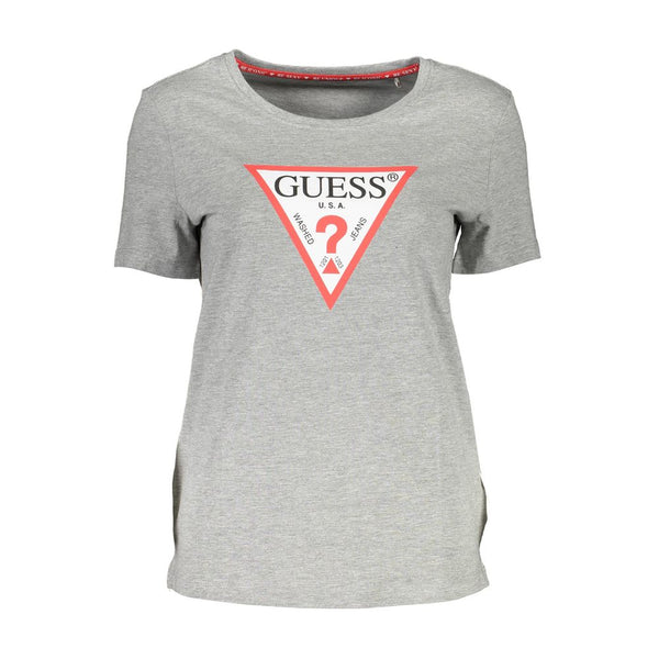 Brown Cotton Women T-Shirt Guess Jeans