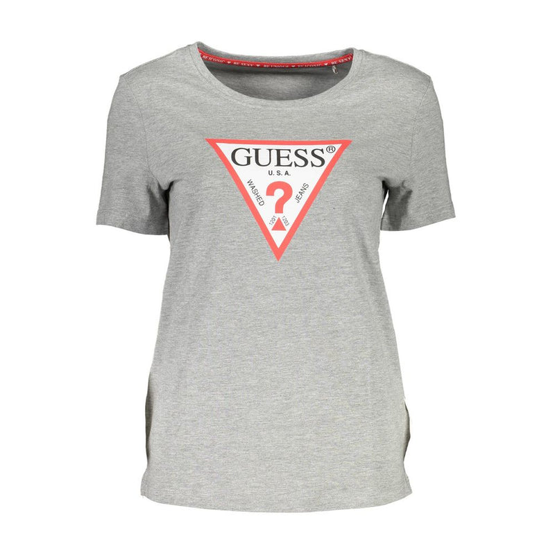 Brown Cotton Women T-Shirt Guess Jeans