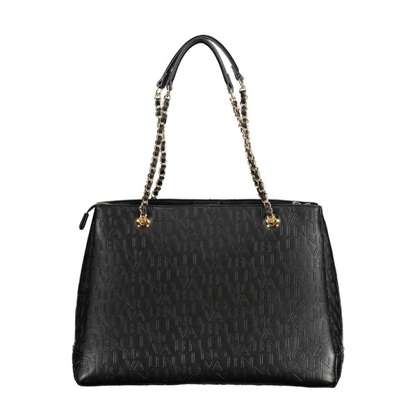Black Polyethylene Women Handbag Mario Valentino