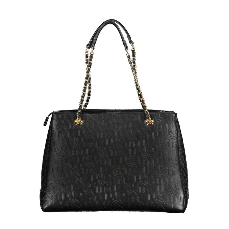 Black Polyethylene Women Handbag Mario Valentino
