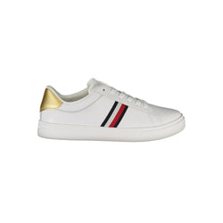 White Leather Women Sneaker Tommy Hilfiger