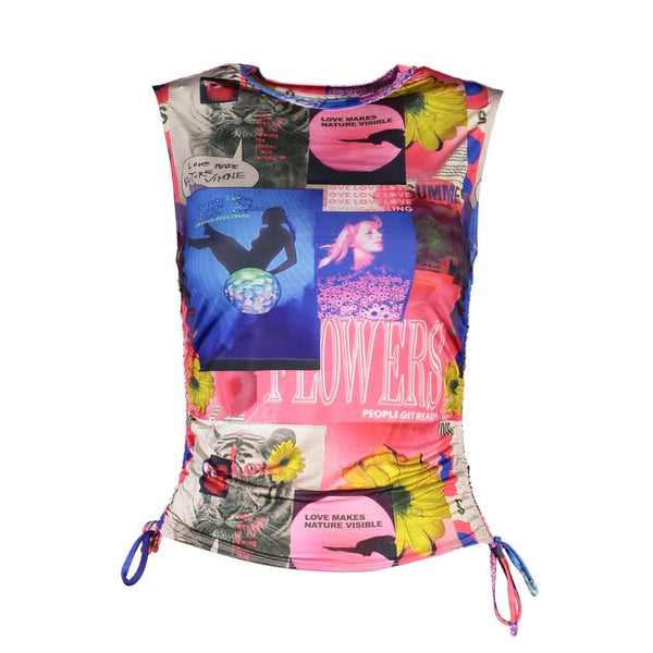 Blue Acetate Women Top Desigual