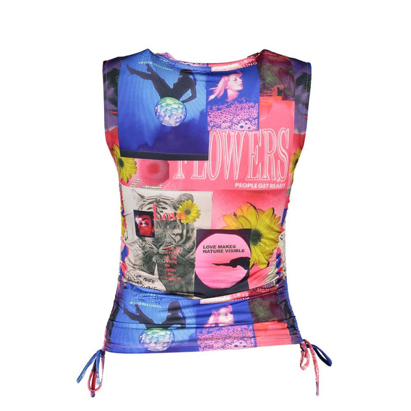 Blue Acetate Women Top Desigual