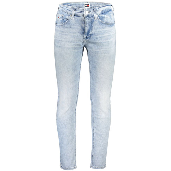 Light Blue Cotton Men Jeans Tommy Hilfiger