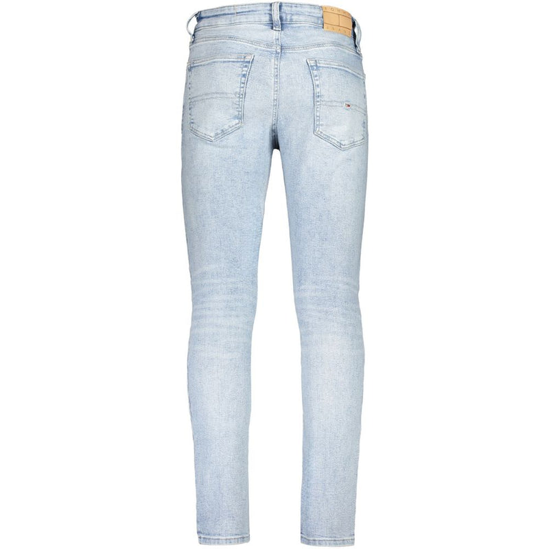 Light Blue Cotton Men Jeans Tommy Hilfiger