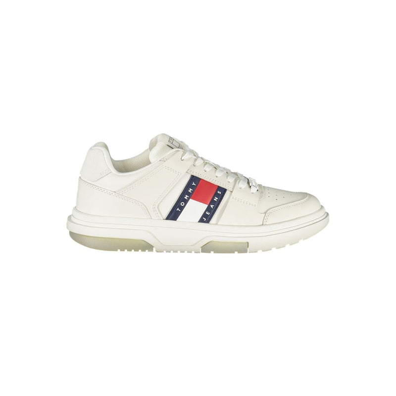 White Leather Women Sneaker Tommy Hilfiger