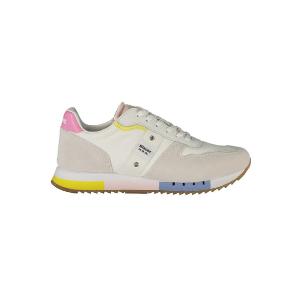 White Leather Women Sneaker Blauer