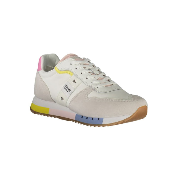 White Leather Women Sneaker Blauer