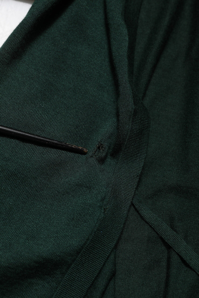 Dark Green Cashmere Silk Cardigan Sweater Dolce & Gabbana