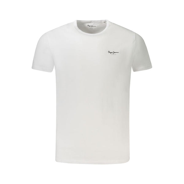 White Cotton Men T-Shirt Pepe Jeans