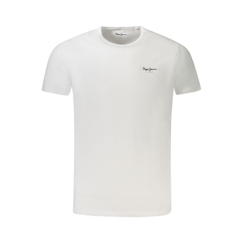 White Cotton Men T-Shirt Pepe Jeans