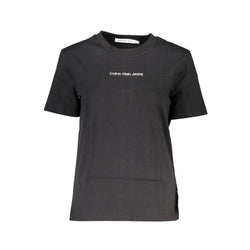 Black Cotton Women T-Shirt Calvin Klein