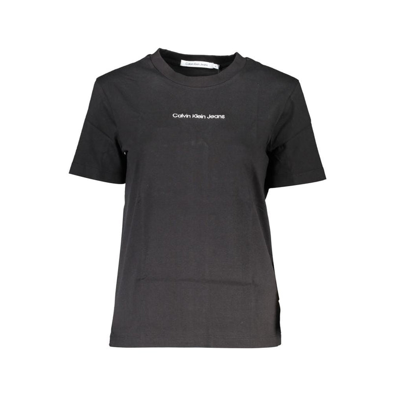Black Cotton Women T-Shirt Calvin Klein