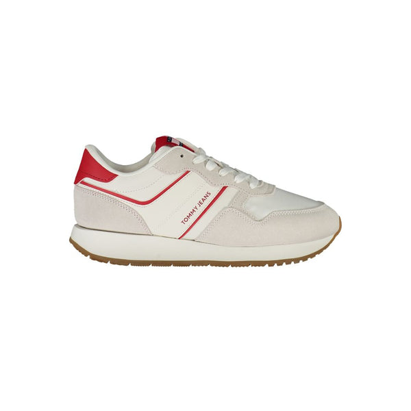 Red Leather Women Sneaker Tommy Hilfiger