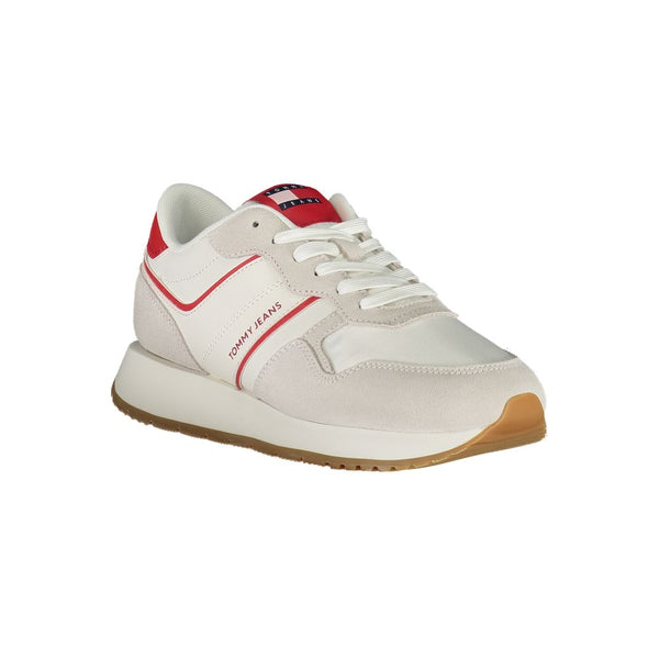 Red Leather Women Sneaker Tommy Hilfiger