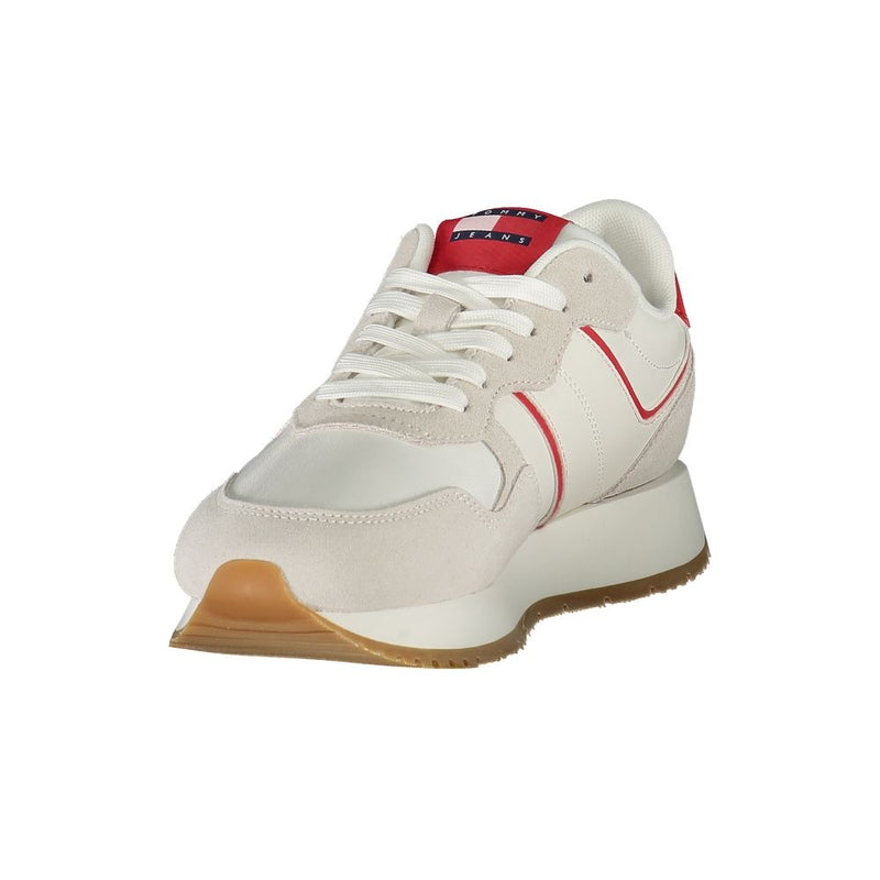 Red Leather Women Sneaker Tommy Hilfiger