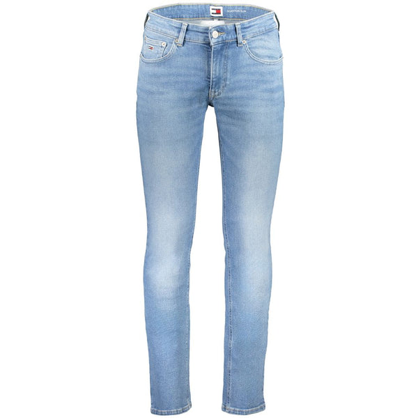 Light Blue Cotton Men Jeans Tommy Hilfiger
