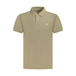 Brown Cotton Men Polo Shirt Timberland