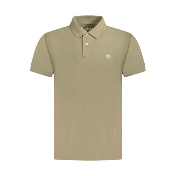 Brown Cotton Men Polo Shirt Timberland