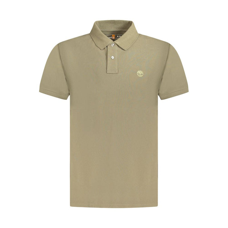Brown Cotton Men Polo Shirt Timberland