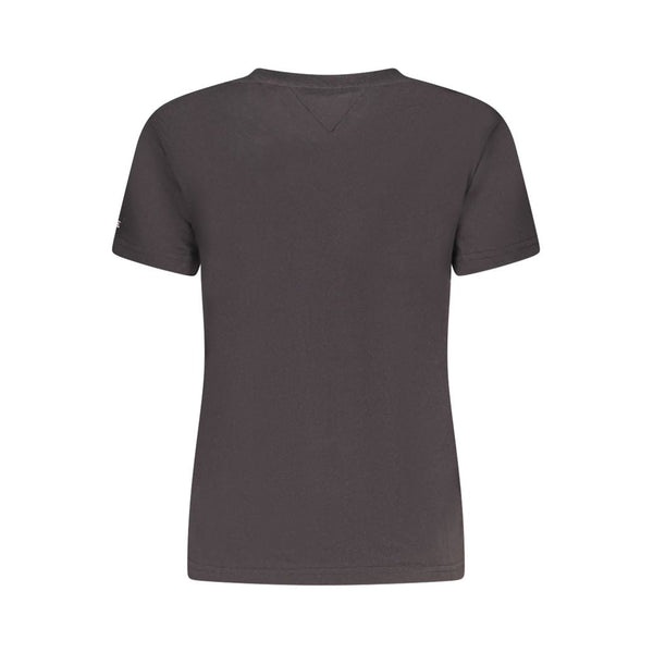 Black Cotton Women T-Shirt Tommy Hilfiger