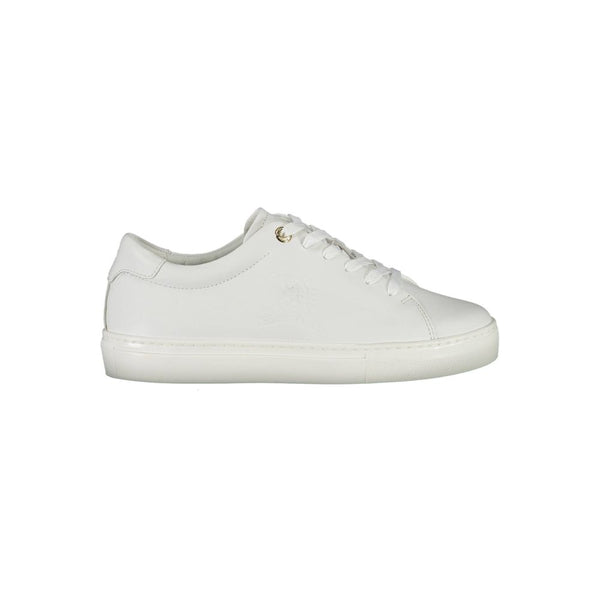 White Leather Women Sneaker Tommy Hilfiger