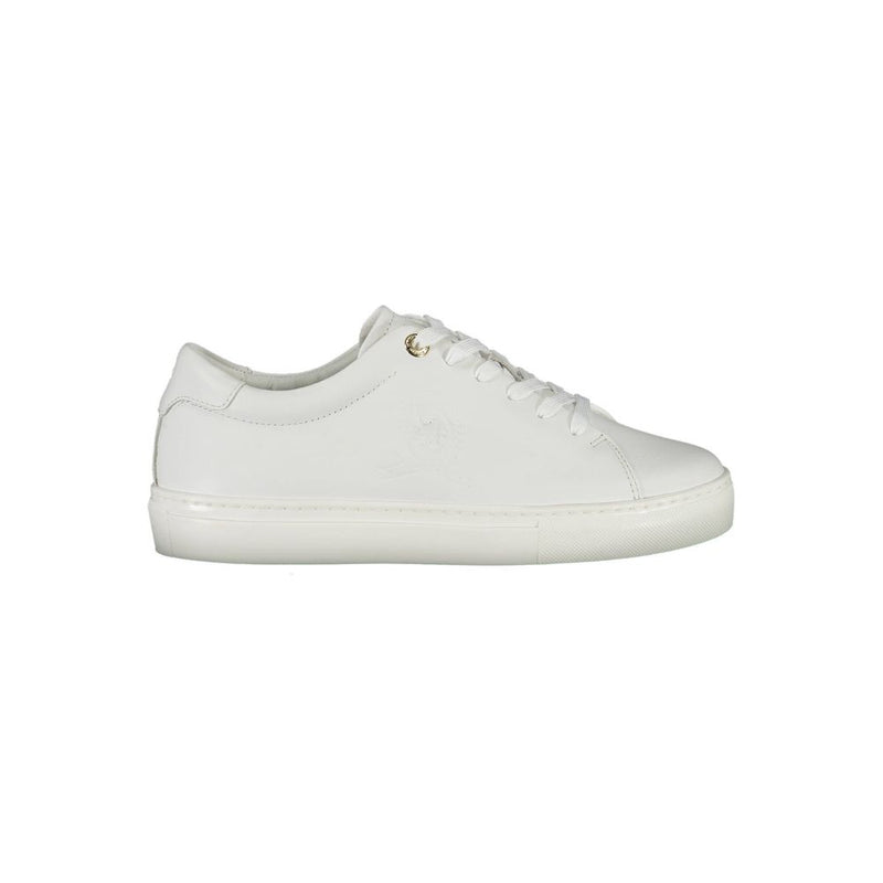 White Leather Women Sneaker Tommy Hilfiger