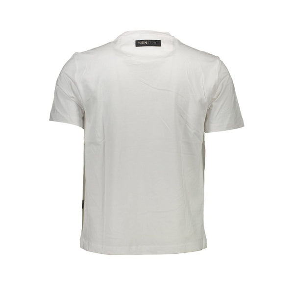 White Cotton Men T-Shirt Plein Sport