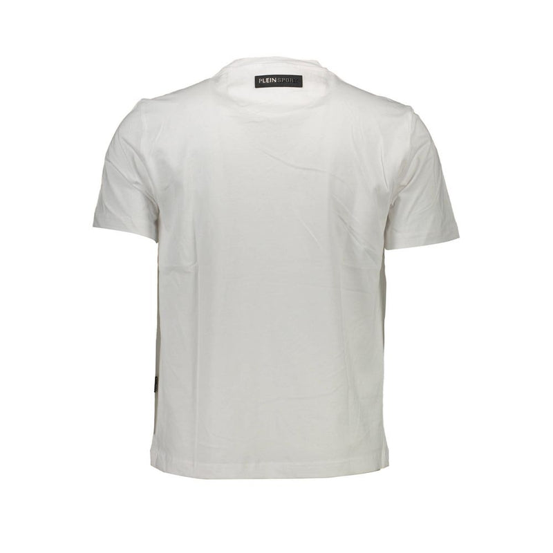 White Cotton Men T-Shirt Plein Sport