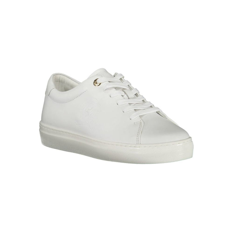 White Leather Women Sneaker Tommy Hilfiger