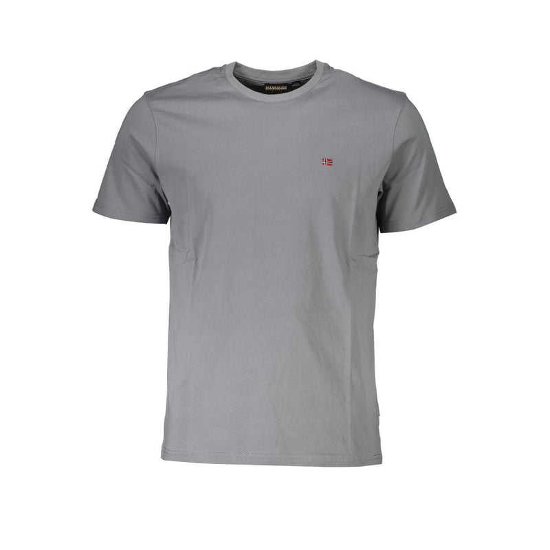 Brown Cotton Men T-Shirt Napapijri
