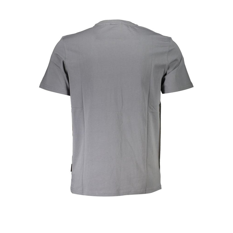 Brown Cotton Men T-Shirt Napapijri