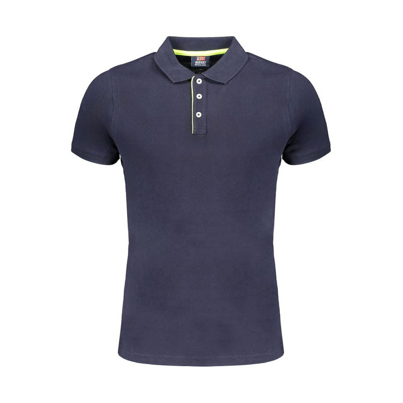 Blue Cotton Polo Shirt Norway 1963