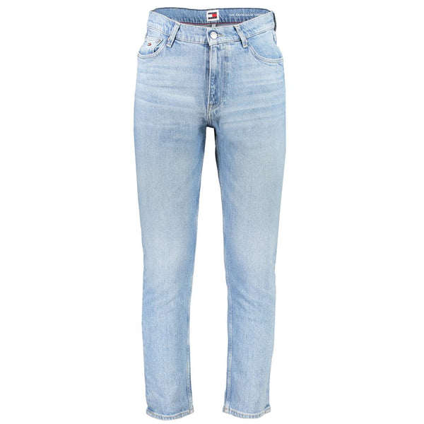 Light Blue Cotton Men's Jean Tommy Hilfiger