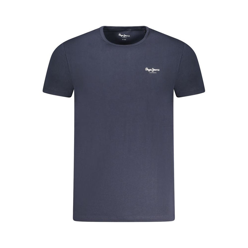 Blue Cotton Men T-Shirt Pepe Jeans